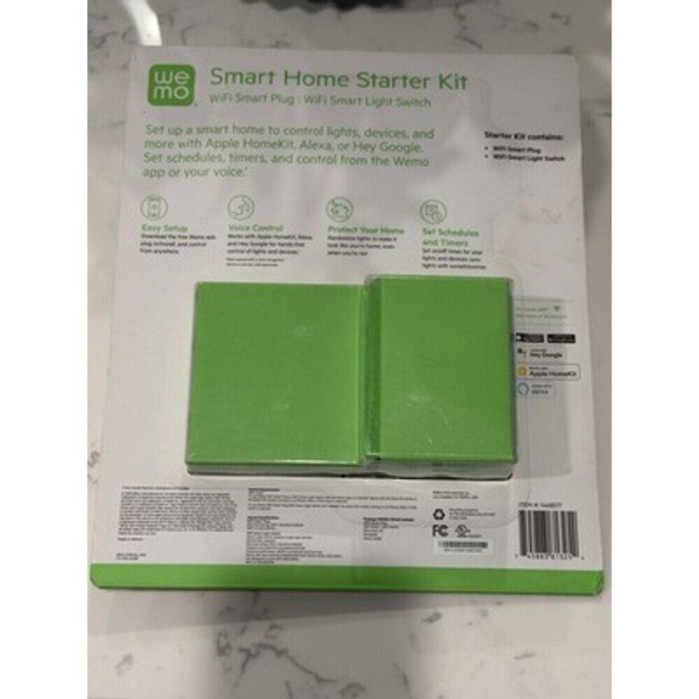Wemo Smart Home Starter Kit Smart Plug & Switch Controlled Google Apple Alexa - Picture 3 of 3